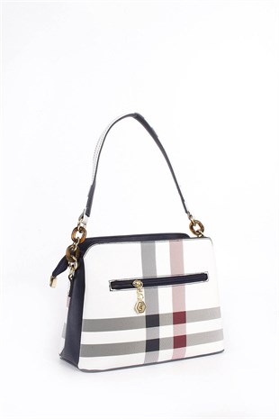 Silver & Polo Beyaz - Laci SP937 Kadın Omuz Çantası