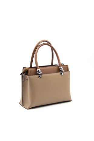 Silver & Polo Bizon - Taba SP826 Kadın El Çantası