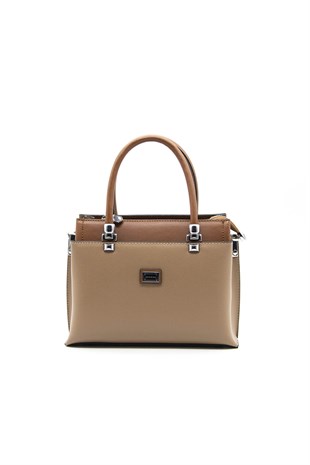 Silver & Polo Bizon - Taba SP826 Kadın El Çantası