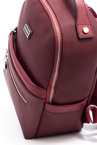 Silver & Polo Bordo - Bordo SP1061 Kadın Sırt Çantası