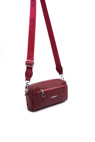 Silver & Polo Bordo - Bordo SP1142 Kadın Çapraz Çanta