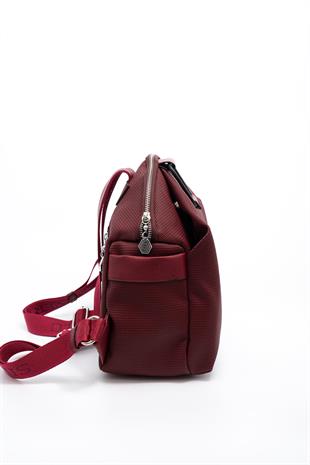 Silver & Polo Bordo - Bordo SP771 Kadın Sırt Çantası