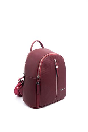 Silver & Polo Bordo - Bordo SP901 Kadın Sırt Çantası