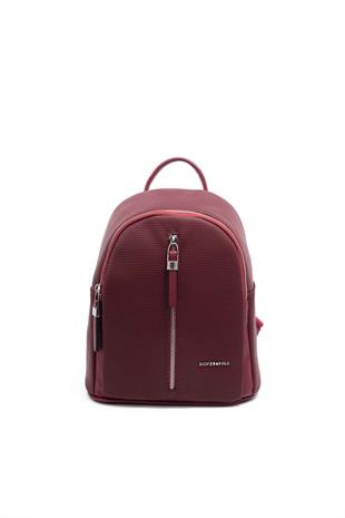 Silver & Polo Bordo - Bordo SP901 Kadın Sırt Çantası
