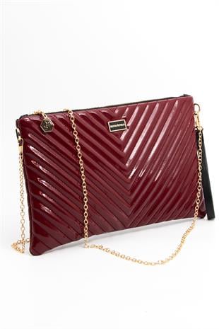 Silver & Polo Bordo Rugan SP1034 Kadın Portföy & Clutch