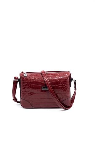 Silver & Polo Bordo Rugan SP784 Kadın Çapraz Çanta