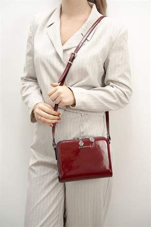 Silver & Polo Bordo Rugan SP888 Kadın Çapraz Çanta