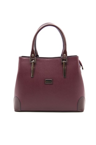 Silver & Polo Bordo - Bordo SP667 Kadın El Çantası