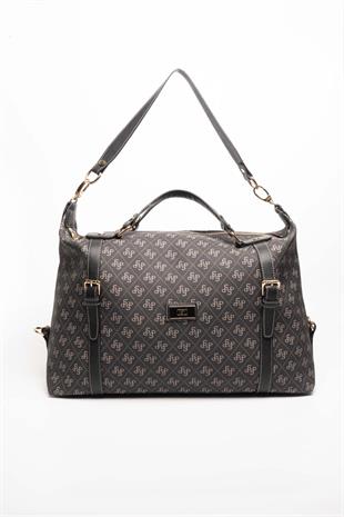 Silver & Polo Füme - Siyah SP1064 Kadın Seyahat Çantası
