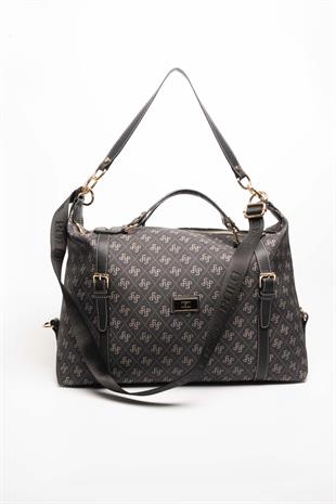 Silver & Polo Füme - Siyah SP1064 Kadın Seyahat Çantası