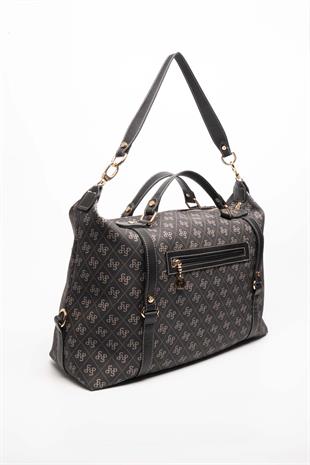 Silver & Polo Füme - Siyah SP1064 Kadın Seyahat Çantası