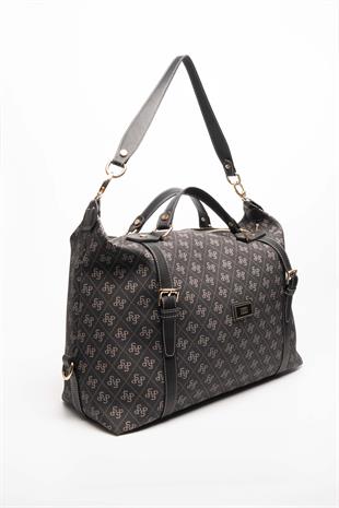 Silver & Polo Füme - Siyah SP1064 Kadın Seyahat Çantası