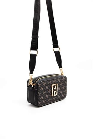 Silver & Polo Füme - Siyah SP1078 Kadın Çapraz Çanta