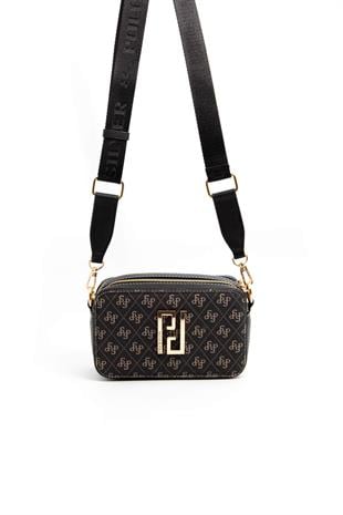 Silver & Polo Füme - Siyah SP1078 Kadın Çapraz Çanta