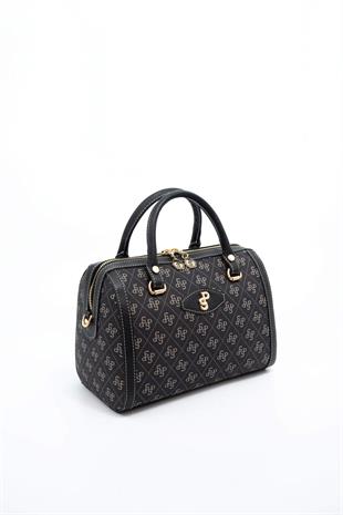 Silver & Polo Füme - Siyah SP1091 Kadın El Çantası