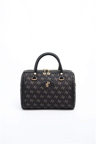 Silver & Polo Füme - Siyah SP1091 Kadın El Çantası