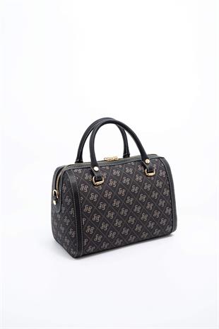 Silver & Polo Füme - Siyah SP1091 Kadın El Çantası
