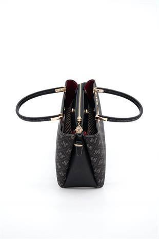 Silver & Polo Füme - Siyah SP1098 Kadın El Çantası