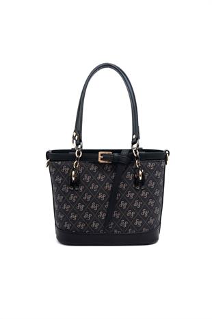 Silver & Polo Füme - Siyah SP1155 Kadın El Çantası