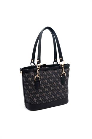Silver & Polo Füme - Siyah SP1155 Kadın El Çantası