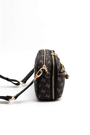 Silver & Polo Füme - Siyah SP1162 Kadın Çapraz Çanta