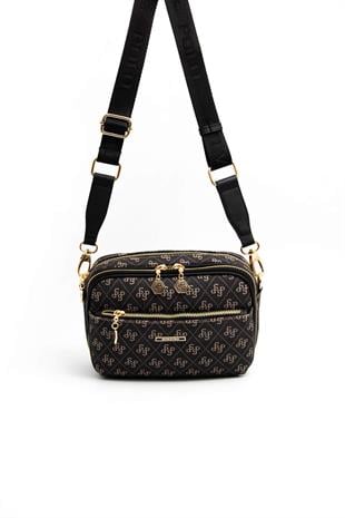 Silver & Polo Füme - Siyah SP1162 Kadın Çapraz Çanta