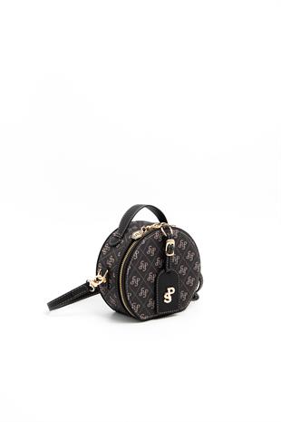 Silver & Polo Füme - Siyah SP1163 Kadın Çapraz Çanta