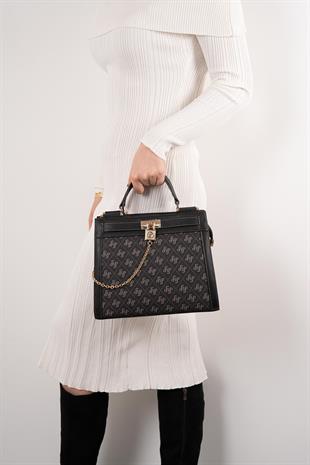 Silver & Polo Füme - Siyah SP1166 Kadın El Çantası