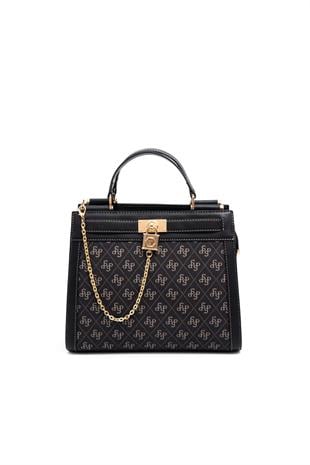 Silver & Polo Füme - Siyah SP1166 Kadın El Çantası