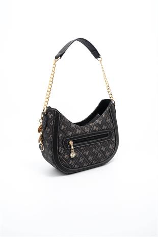 Silver & Polo Füme - Siyah SP1168 Kadın Omuz Çantası