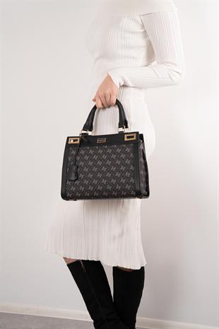 Silver & Polo Füme - Siyah SP1174 Kadın El Çantası
