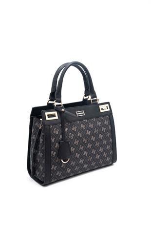 Silver & Polo Füme - Siyah SP1174 Kadın El Çantası