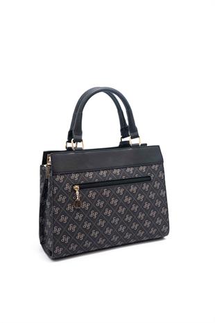 Silver & Polo Füme - Siyah SP1174 Kadın El Çantası