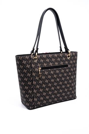 Silver & Polo Füme - Siyah SP1176 Kadın Omuz Çantası