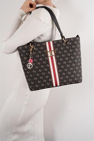 Silver & Polo Füme - Siyah SP1176 Kadın Omuz Çantası