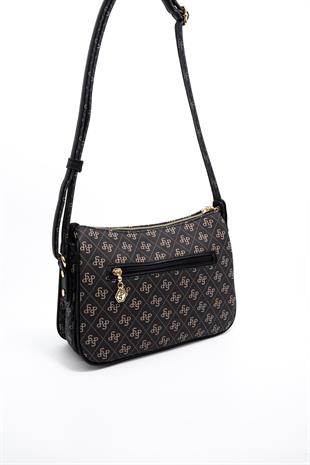 Silver & Polo Füme - Siyah SP818 Kadın Çapraz Çanta