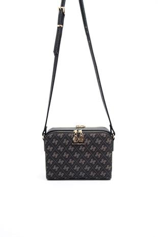 Silver & Polo Füme - Siyah SP888 Kadın Çapraz Çanta