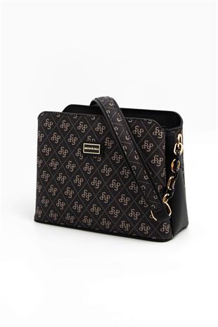 Silver & Polo Füme - Siyah SP937 Kadın Omuz Çantası