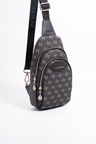 Silver & Polo Füme - Siyah SP959 Kadın Bel Çantası