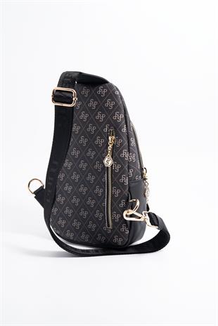 Silver & Polo Füme - Siyah SP959 Kadın Bel Çantası