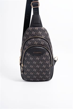 Silver & Polo Füme - Siyah SP959 Kadın Bel Çantası