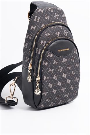 Silver & Polo Füme - Siyah SP959 Kadın Bel Çantası