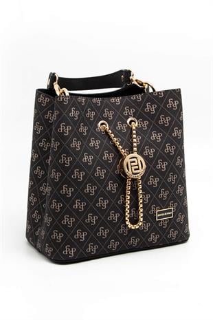 Silver & Polo Füme - Siyah SP967 Kadın Çapraz Çanta