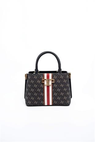 Silver & Polo Füme - Siyah SP987 Kadın El Çantası