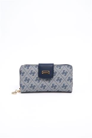 Silver & Polo Gri - Laci SP928 Kadın Cüzdan & Kartlık