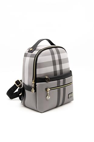 Silver & Polo Gri - Siyah SP1061 Kadın Sırt Çantası