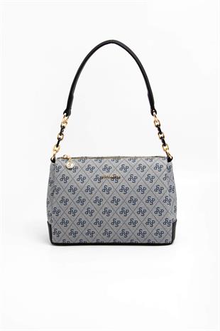 Silver & Polo Gri - Siyah SP910 Kadın Çapraz Çanta