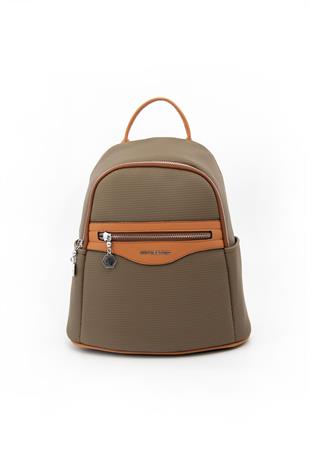 Silver & Polo Haki - A.Taba SP1161 Kadın Sırt Çantası