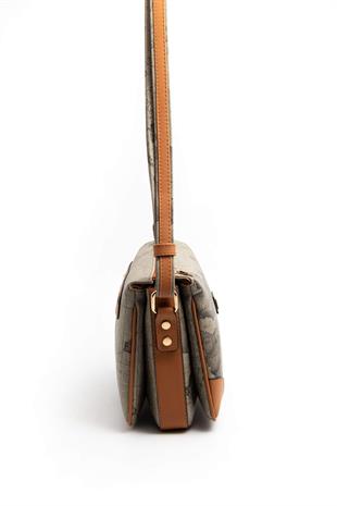 Silver & Polo Haki - A.Taba SP784 Kadın Çapraz Çanta