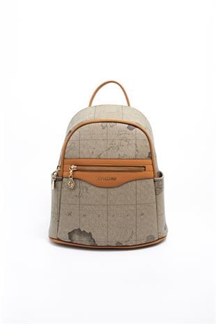 Silver & Polo Haki - A.Taba SP1161 Kadın Sırt Çantası